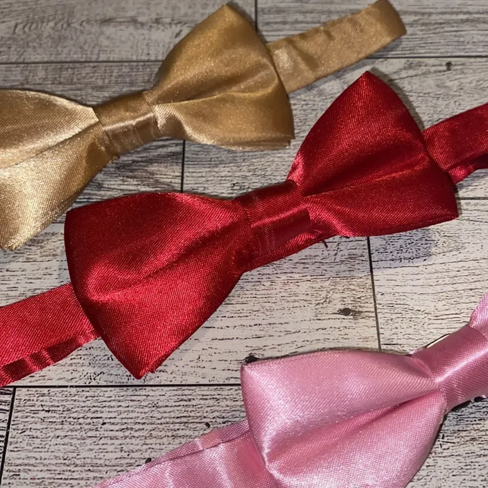 Youth, 4” Bow Tie Collection, 3pk, Valentine